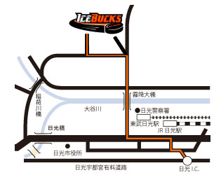 お車でお越しの場合の地図